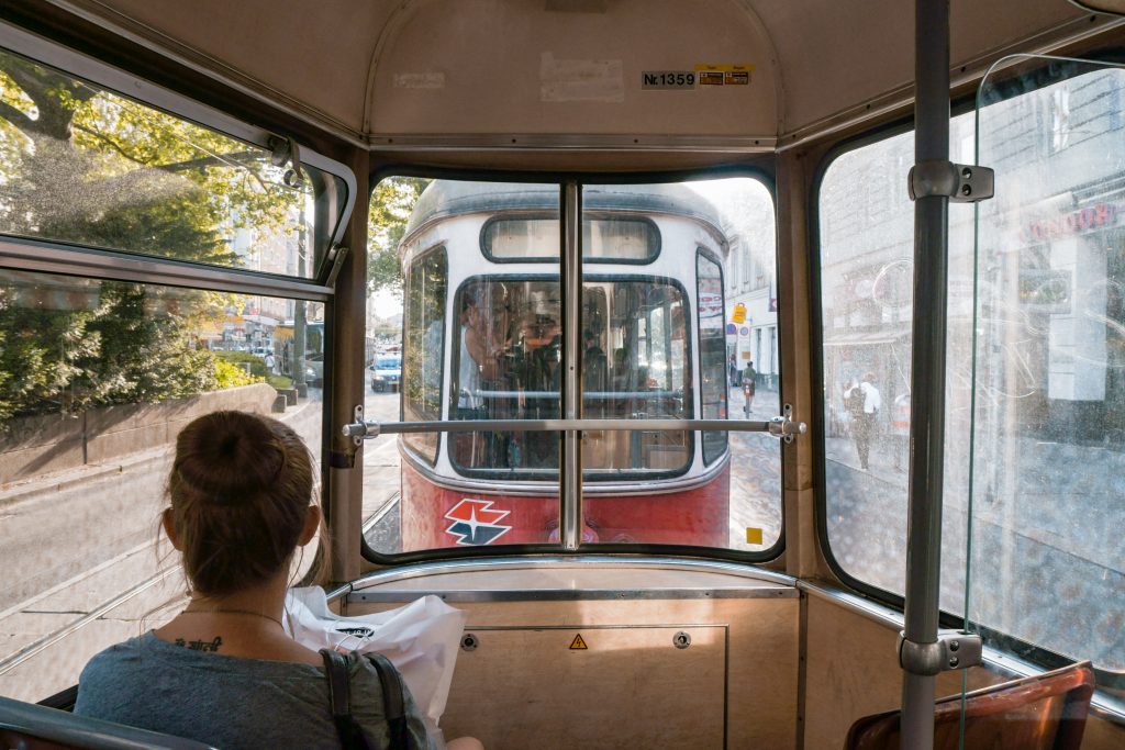 foto Vienna tram donna