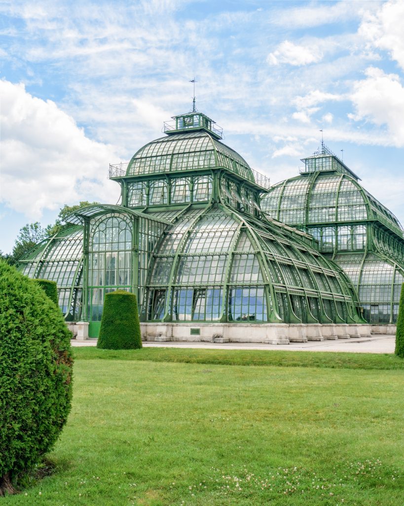 foto Vienna reggia Schonbrunn serra giardini