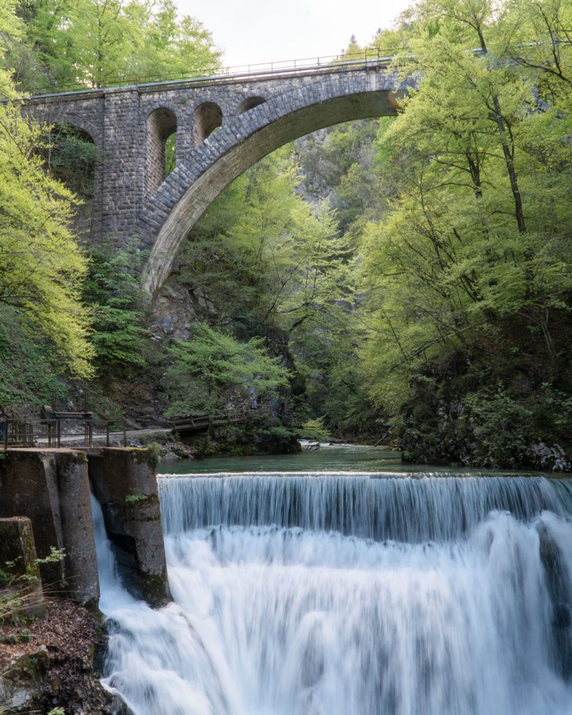 foto Slovenia gola del Vintagar cascata ponte
