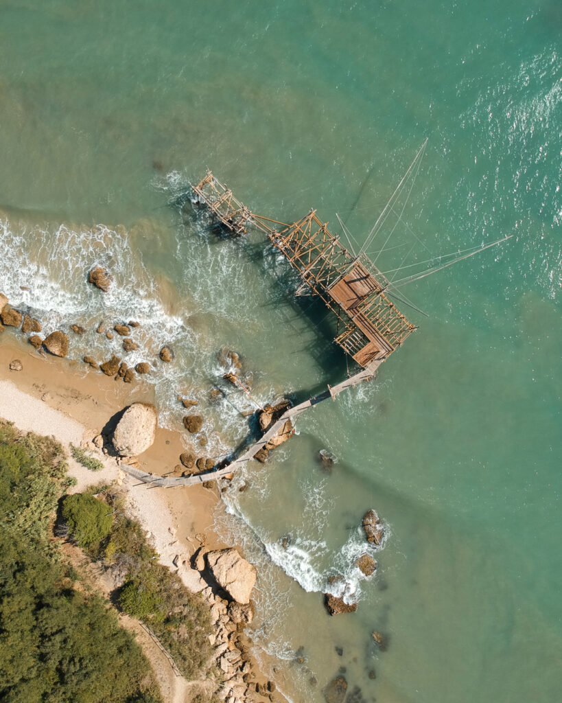 costa dei trabocchi drone abruzzo