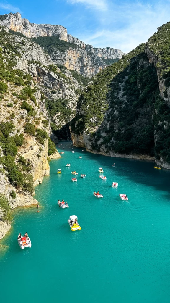 Ingresso delle Gorges du Verdon dal lago di Sainte-Croix