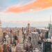 "Viaggio a New York, vista di Manhattan con Empire State Building"