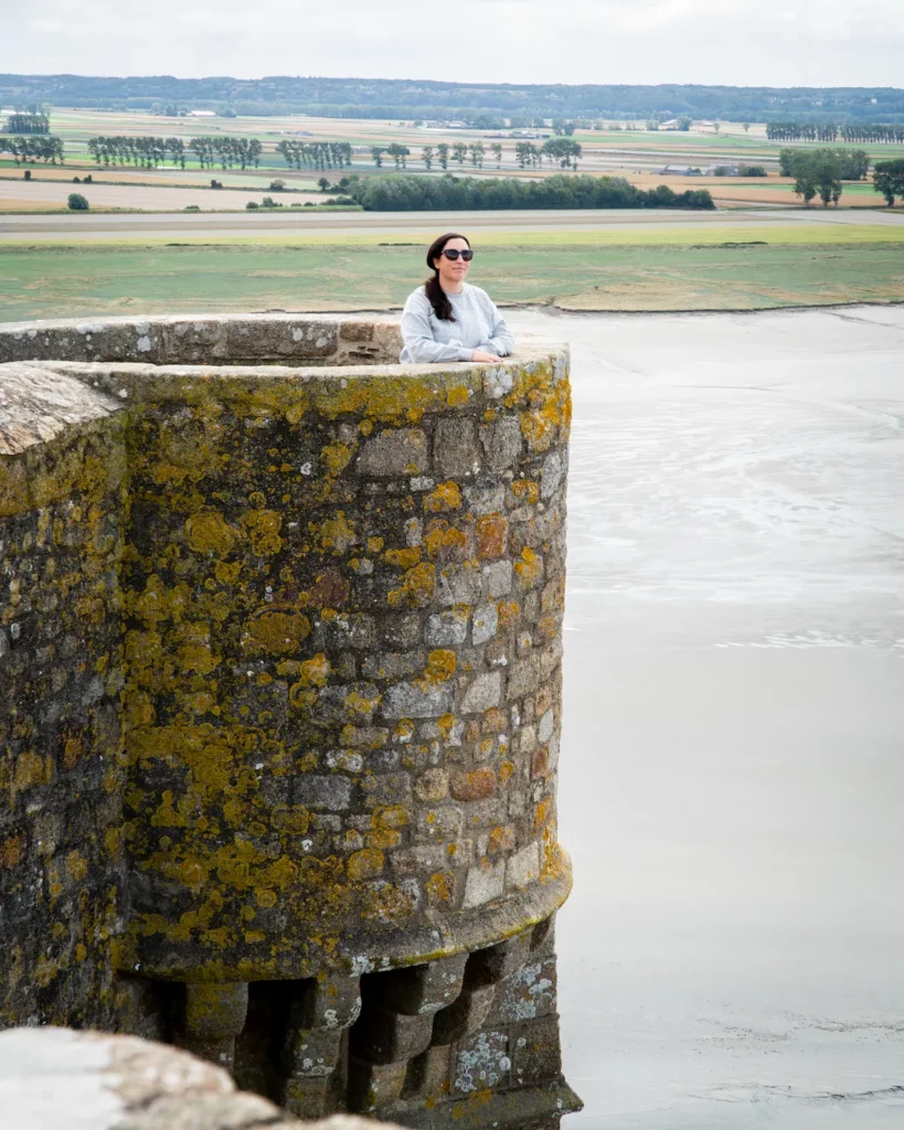 Torretta dell'Abbazia di Mont Saint-Michel vista dalla terrazza panoramica